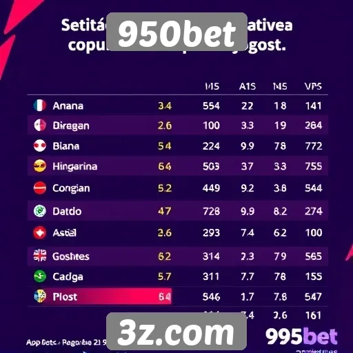 Estatísticas de popularidade dos jogos da 950bet