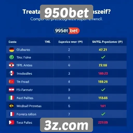 Comparativo entre 950bet e plataformas concorrentes