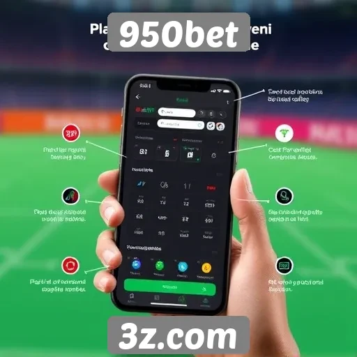 Características da plataforma móvel da 950bet para apostas